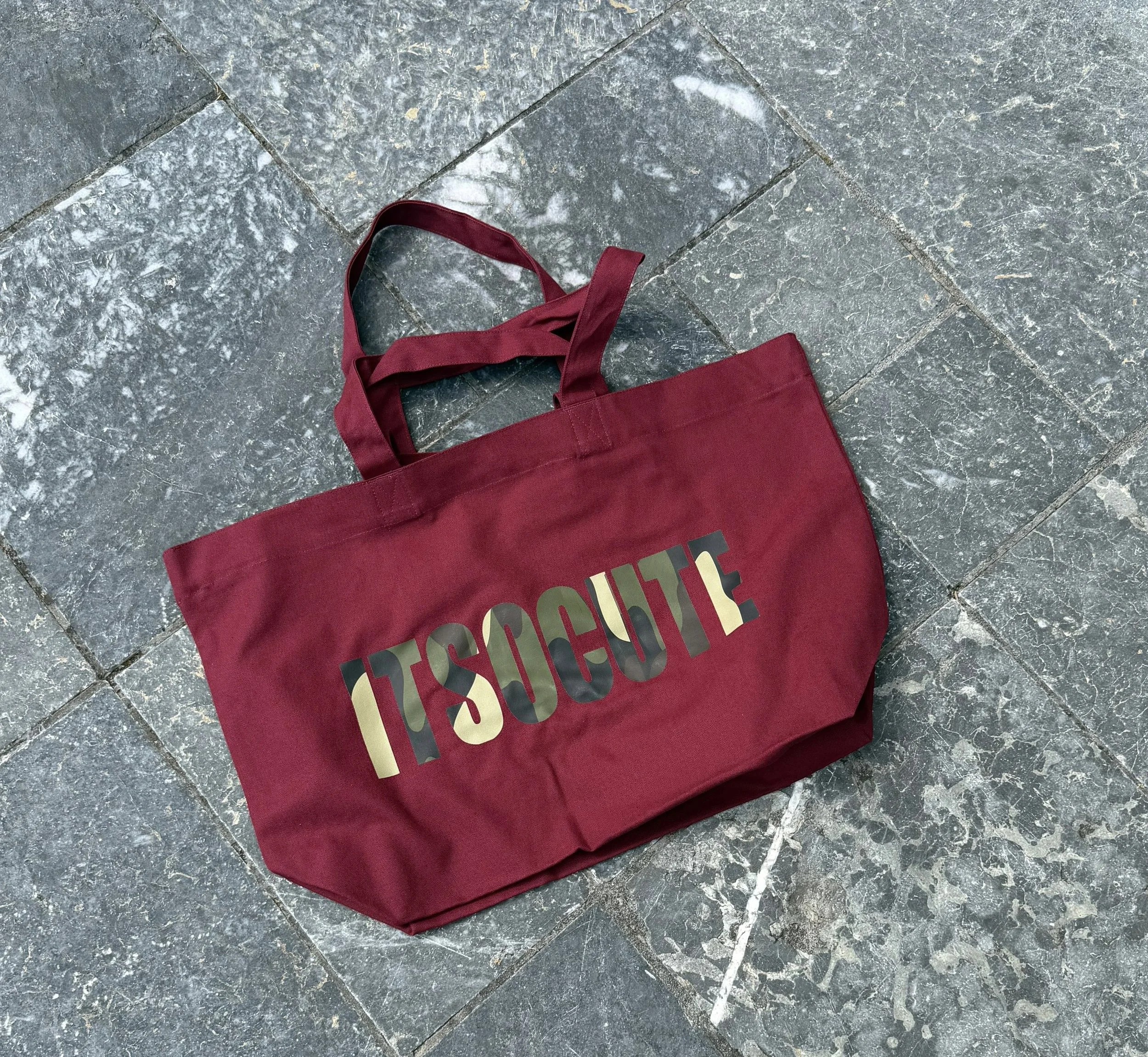BAG ITSOCUTE camo-burgundy