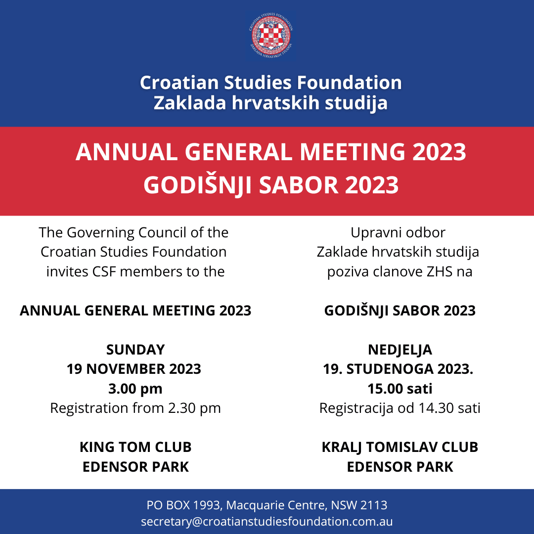 Godišnji sabor / Annual General Meeting