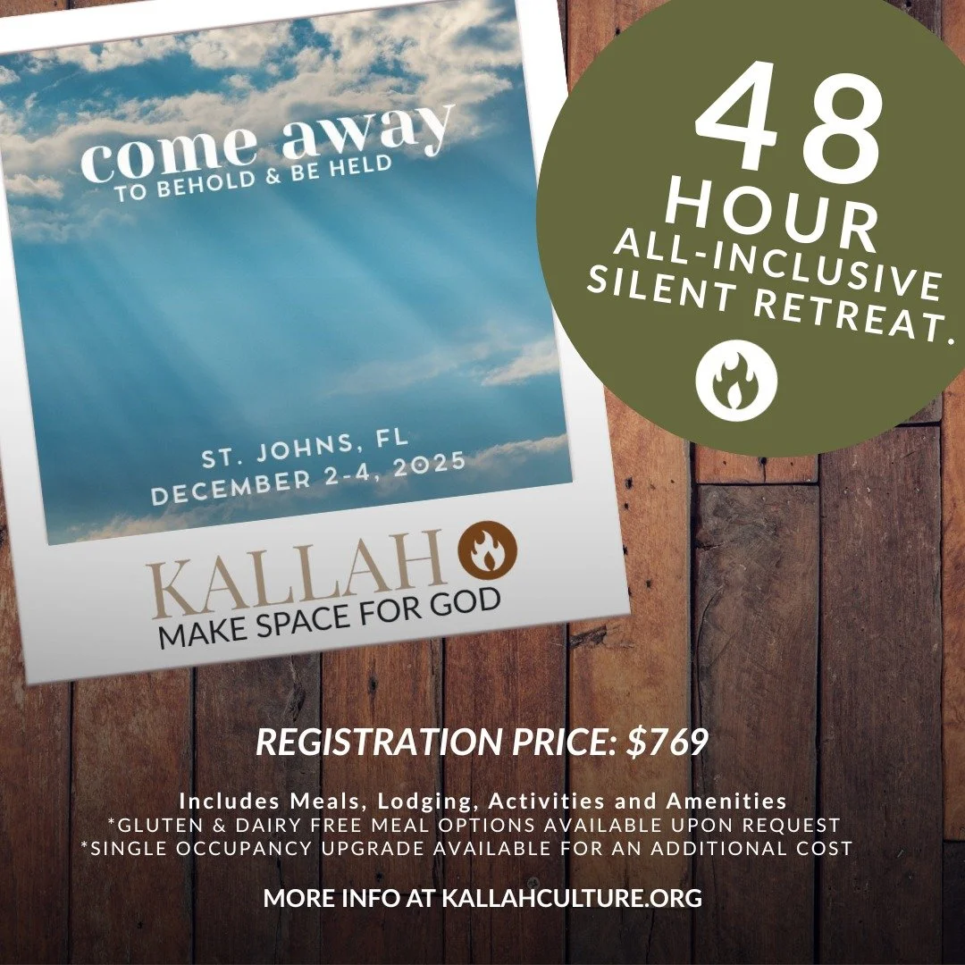 🚨 ONLY A FEW SPOTS LEFT 🚨
48-hour silent retreat in St. Johns, FL 
December 2-4, 2025 
SAVE $100 with code &quot;SAVE100&quot;
LEARN MORE: kallahculture.org/stjfl2025

#SilentRetreat #KallahCulture #ComeAwayWithMe #Kallahretreats
#StillnessSpeaks #