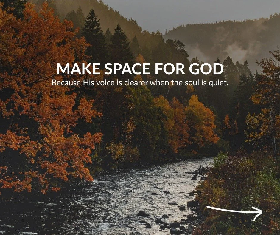 We fill our schedules.
We fill our minds.
We fill every quiet moment with noise.

But God meets us in the places we slow down enough to notice Him.

If you&rsquo;ve been feeling stretched thin, spiritually dull, or disconnected from your own heart, t