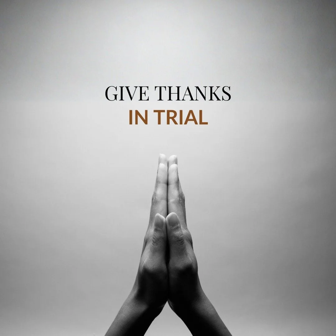 &ldquo;Give thanks in all circumstances; for this is God&rsquo;s will for you in Christ Jesus.&rdquo;
1 Thessalonians 5:18

kallahculture.org