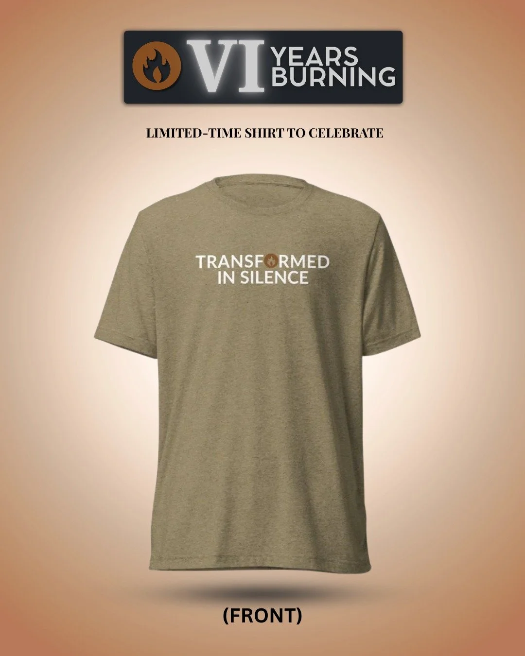 This shirt is way more than a piece of clothing, it&rsquo;s a mile-marker. A reminder that transformation happens in the hidden, quiet and humble places. &ldquo;Transformed in Silence&rdquo; is the story of the last six years, and the invitation for 