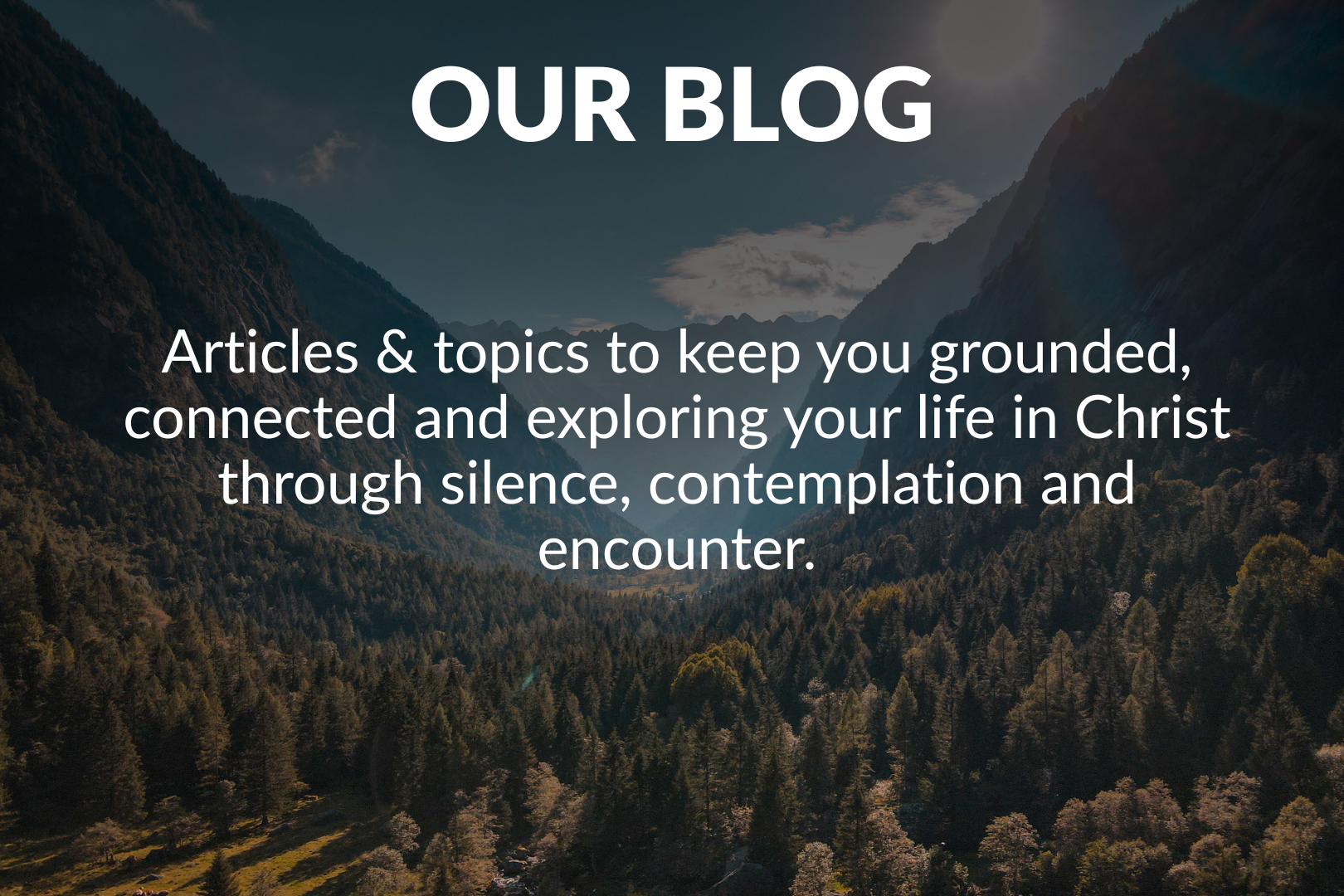 Christian silent retreat blog