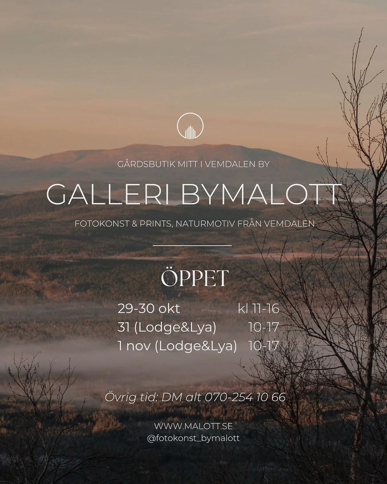 G&aring;rdsbutikens planerade &ouml;ppettider inf&ouml;r och vi under h&ouml;stlov. &Auml;ven i &aring;r hittar du byMalott vid entr&eacute;n till stora m&auml;sshallen p&aring; Lodge &amp; Lya-m&auml;ssan. Vi n&auml;rmar oss h&ouml;stlov, m&ouml;rka