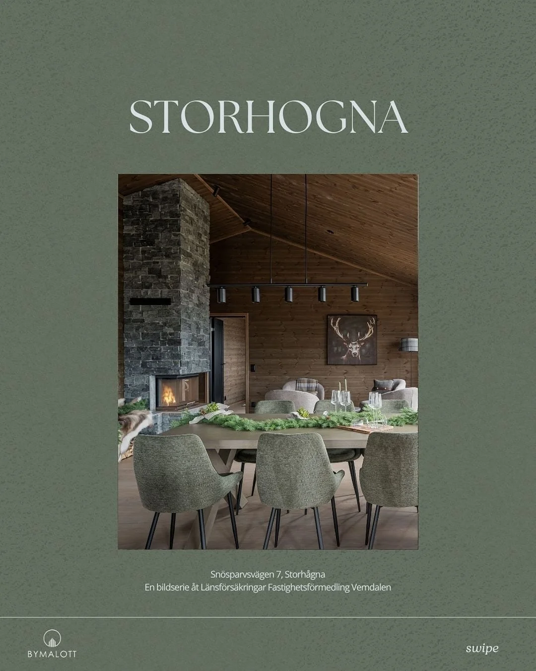 Ett uppdrag som p&aring;minner mig om varf&ouml;r jag &auml;lskar bostadsfoto. Nyligen fotograferades det h&auml;r vackra huset som @byggruppen byggt p&aring; Storhogna och som just nu visas av @lansfastvemdalen.

N&auml;r jag kliver in i ett hem s&o