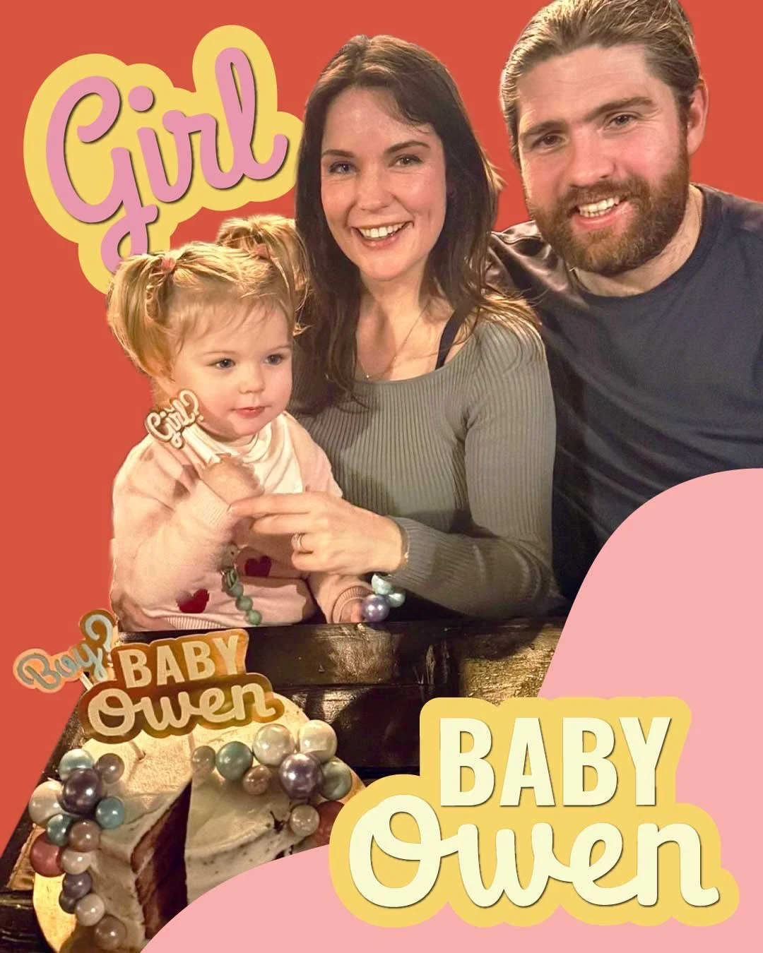 It&rsquo;s been a while since I&rsquo;ve properly created anything, but these felt extra special!! 
Cake toppers for my sister&rsquo;s gender reveal (it&rsquo;s a girl 🎀) and my niece&rsquo;s 2nd birthday 🎂
So nice getting back into making things a