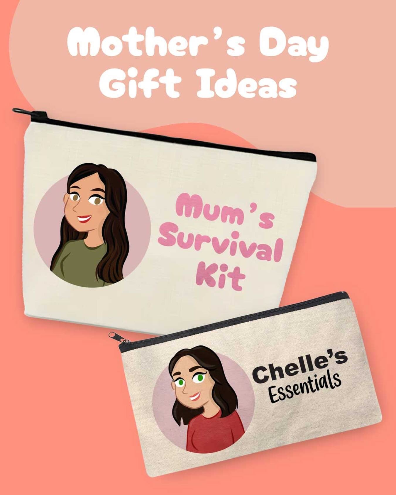 Mother&rsquo;s Day 2026 💐
Personalised tote bags and zipper pouches now available to order. 

Limited availability, DM me or order via my Etsy shop.

#mothersday2026 #mumgiftideas #giftinspo #personalised #illustration