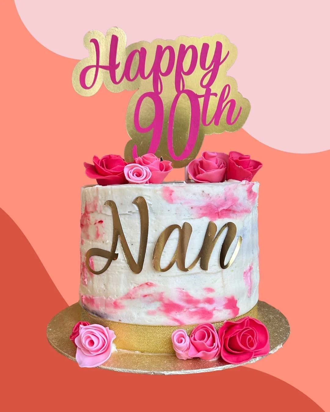 Loved making this cake for my beautiful nan! 

#cake #cakesofinsta #cakedecorating #cakedesign #90thbirthday