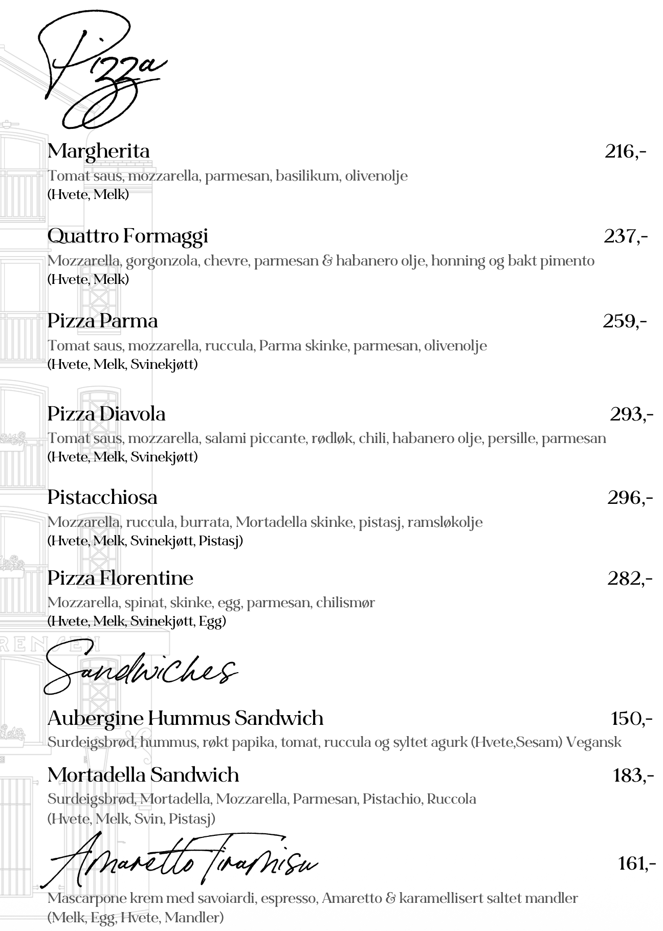 Cafe Grensen Oslo, kafé i Oslo sentrum, koselig cafe, småretter, steinovnsbakt pizza, italiensk pizza, tapas, snacks, restaurant Oslo, pizza Oslo sentrum, hyggelig cafe, delemat, mortadella sandwich, Parma pizza, Margherita pizza diavola pizza oslo