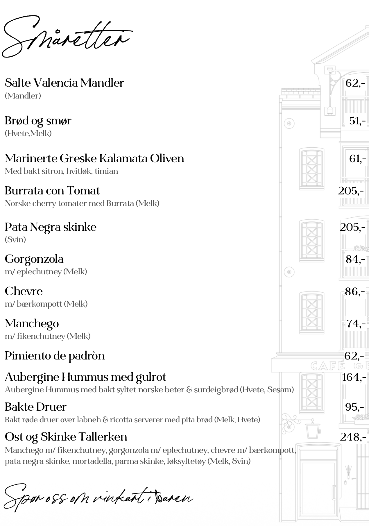 Cafe Grensen Oslo, kafé i Oslo sentrum, koselig cafe, småretter, steinovnsbakt pizza, italiensk pizza, tapas, snacks, restaurant Oslo, pizza Oslo sentrum, hyggelig cafe, delemat, mortadella sandwich, Parma pizza, Margherita pizza diavola pizza oslo