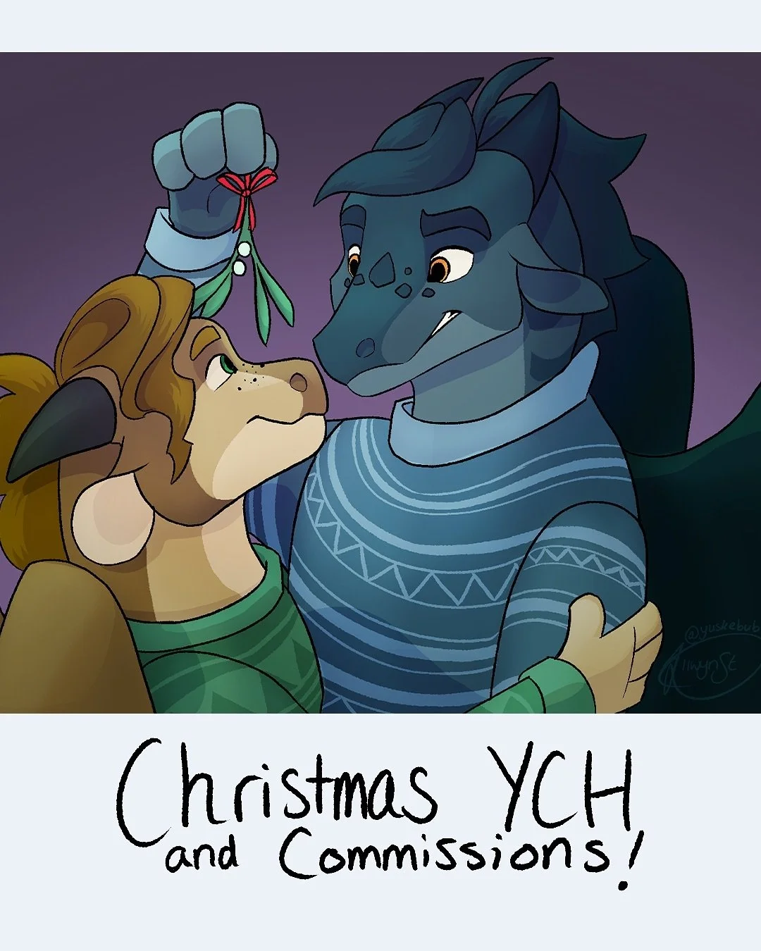 Heyo folks!

Christmas is coming up!
So I decided why not do a YCH and a discount on my commissions? ^^

If you&rsquo;re interested in a YCH please claim in the comments or DM/email me!
All YCHs are *unlimited* in slots until further notice! (I&rsquo