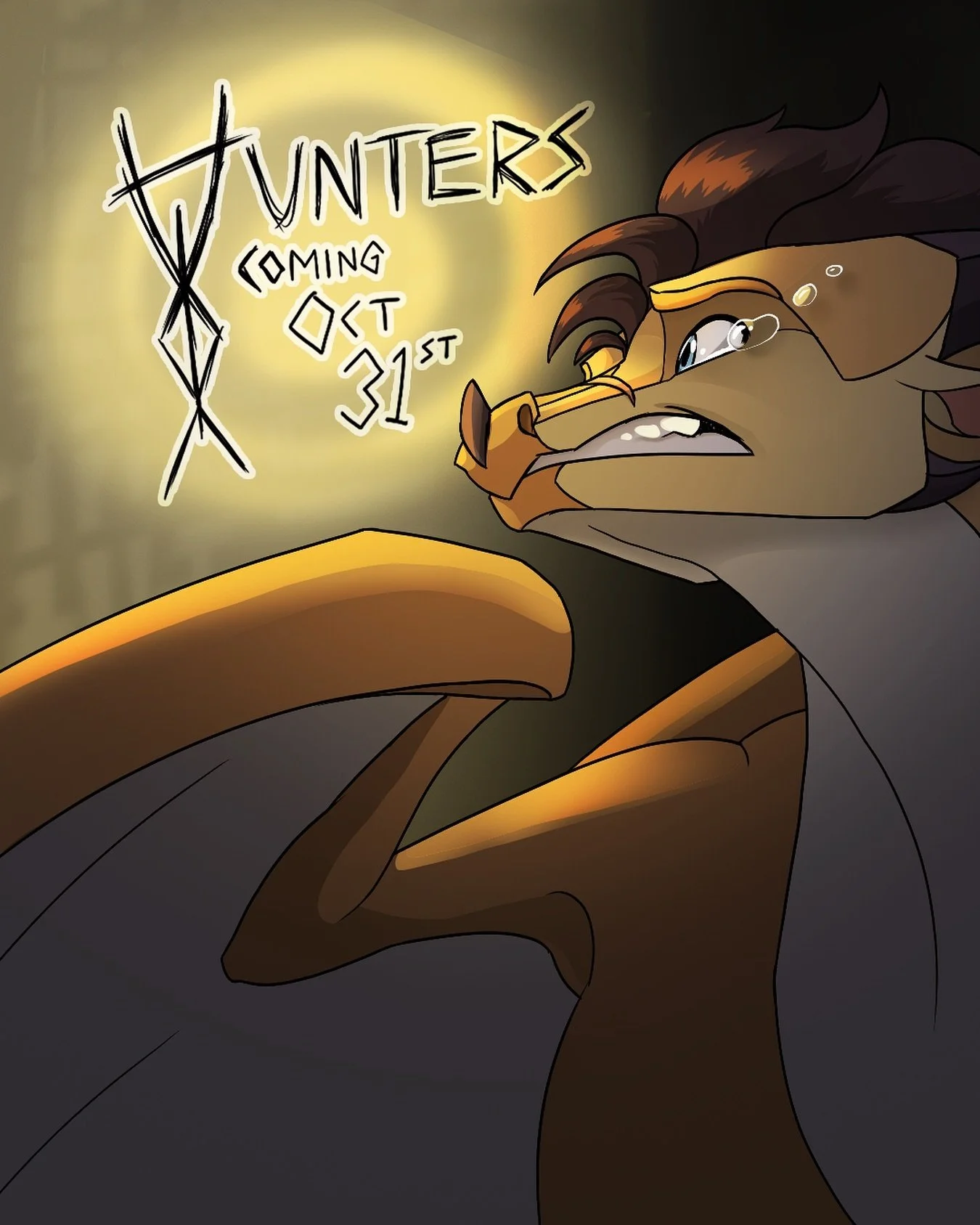 &ldquo;Set in an alternate universe, set in a similar time to Wings of Fire. We follow Qibli, a runaway who buds up with two other dragonets who are later picked up by a group of monster hunters.
The MAP follows Qibli and his found family of hunters 