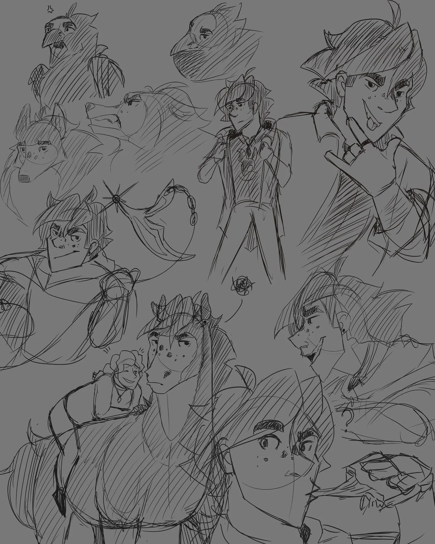 I totally haven&rsquo;t been coming up with concepts for yet another short film 🫢
Say hello to Pwca, a shapeshifting fae hailing from an old village who&rsquo;s old traditions have caused him to stay there for many years, keeping the village safe fr