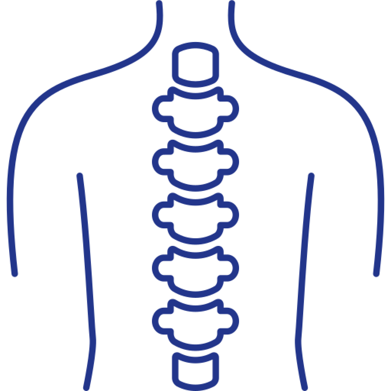 Ícone da coluna vertebral humana.
