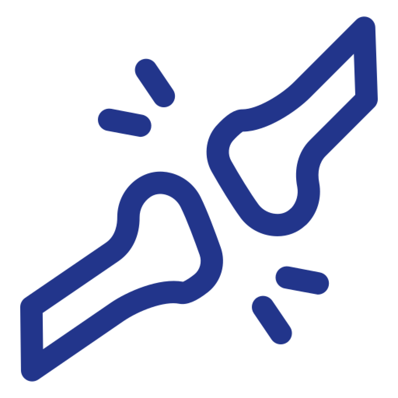 Ícone de ossos do corpo humano.