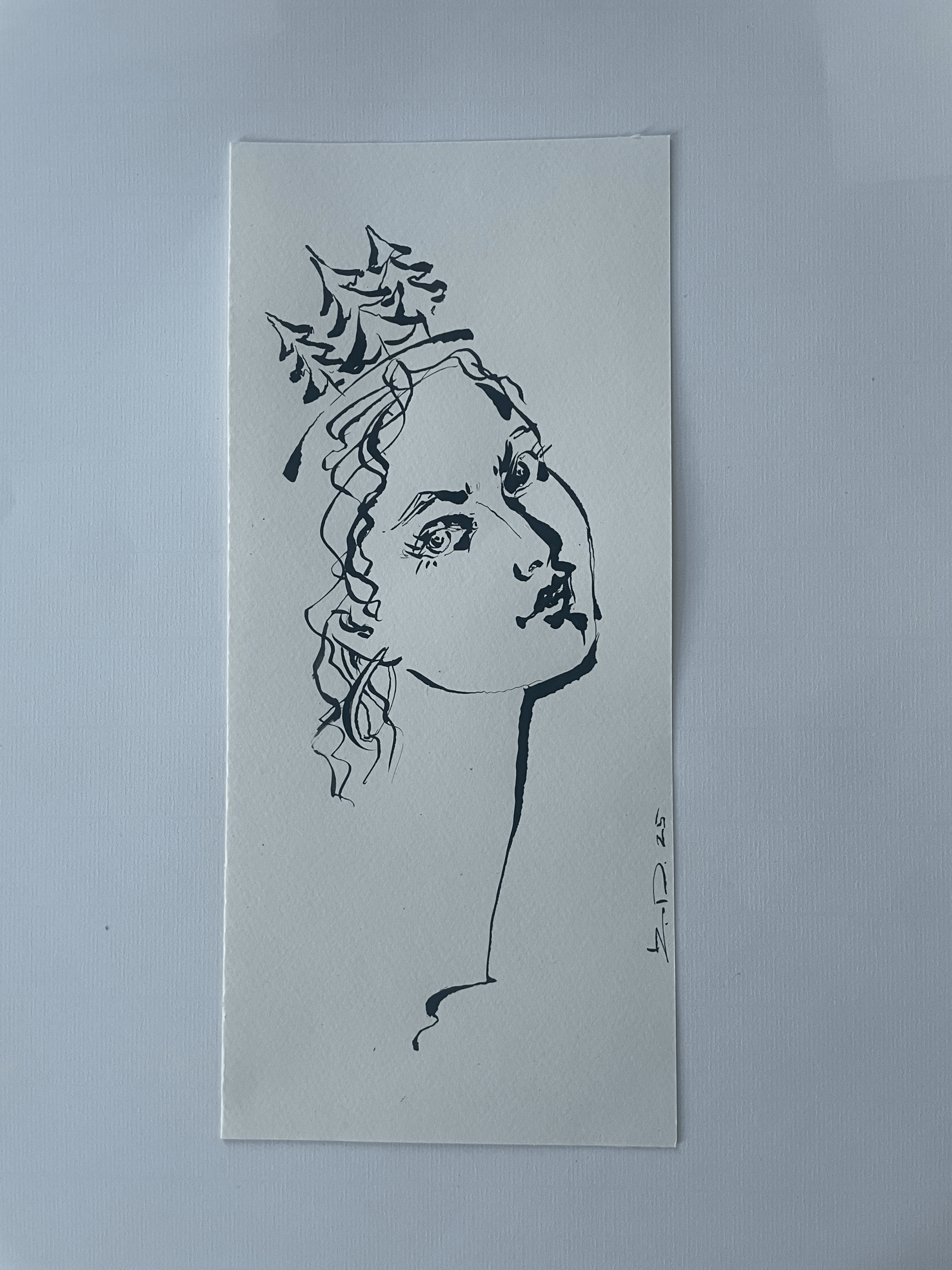 Tuschzeichnung "Weihnachten"