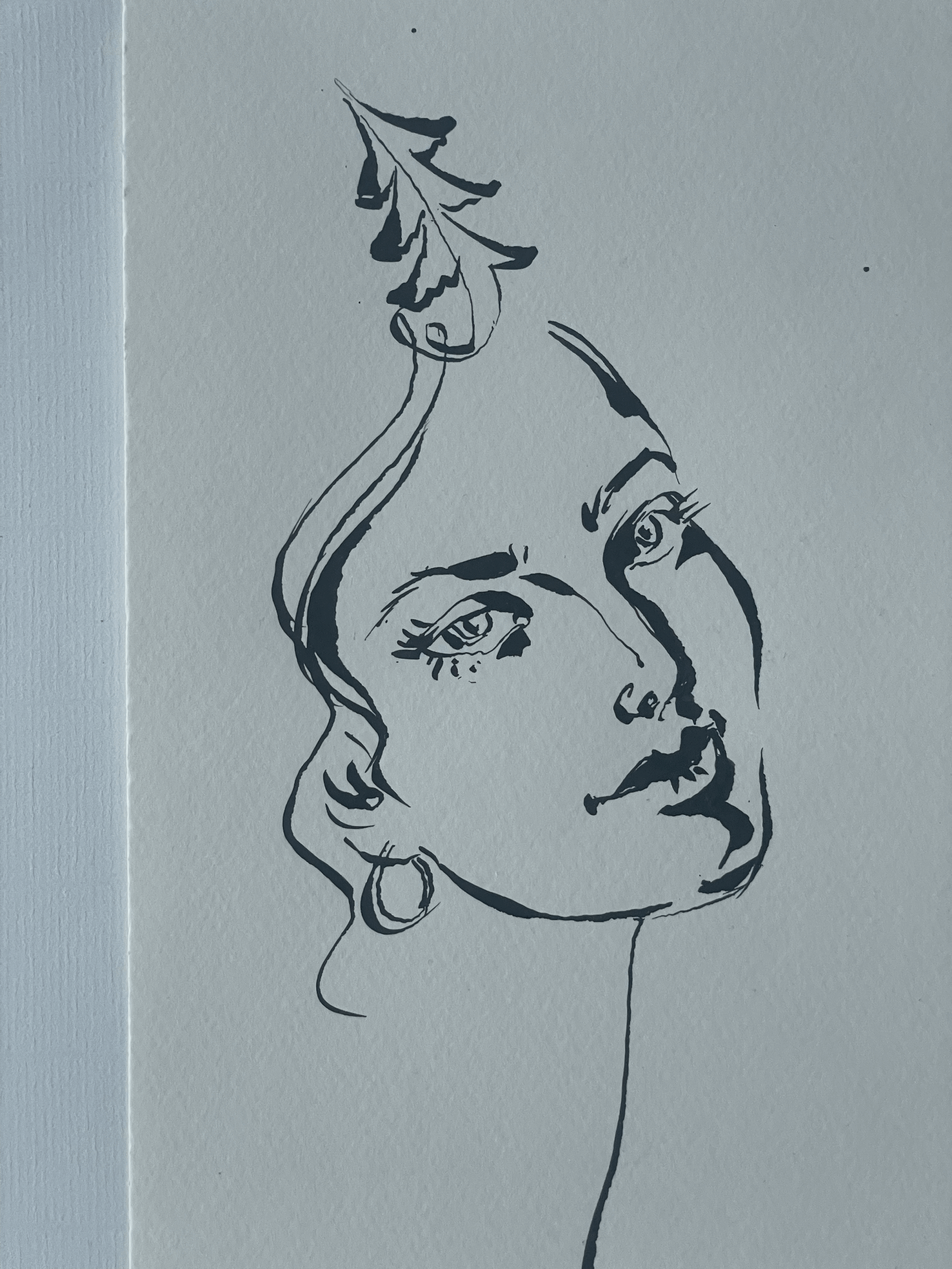 Tuschzeichnung "Weihnachten"