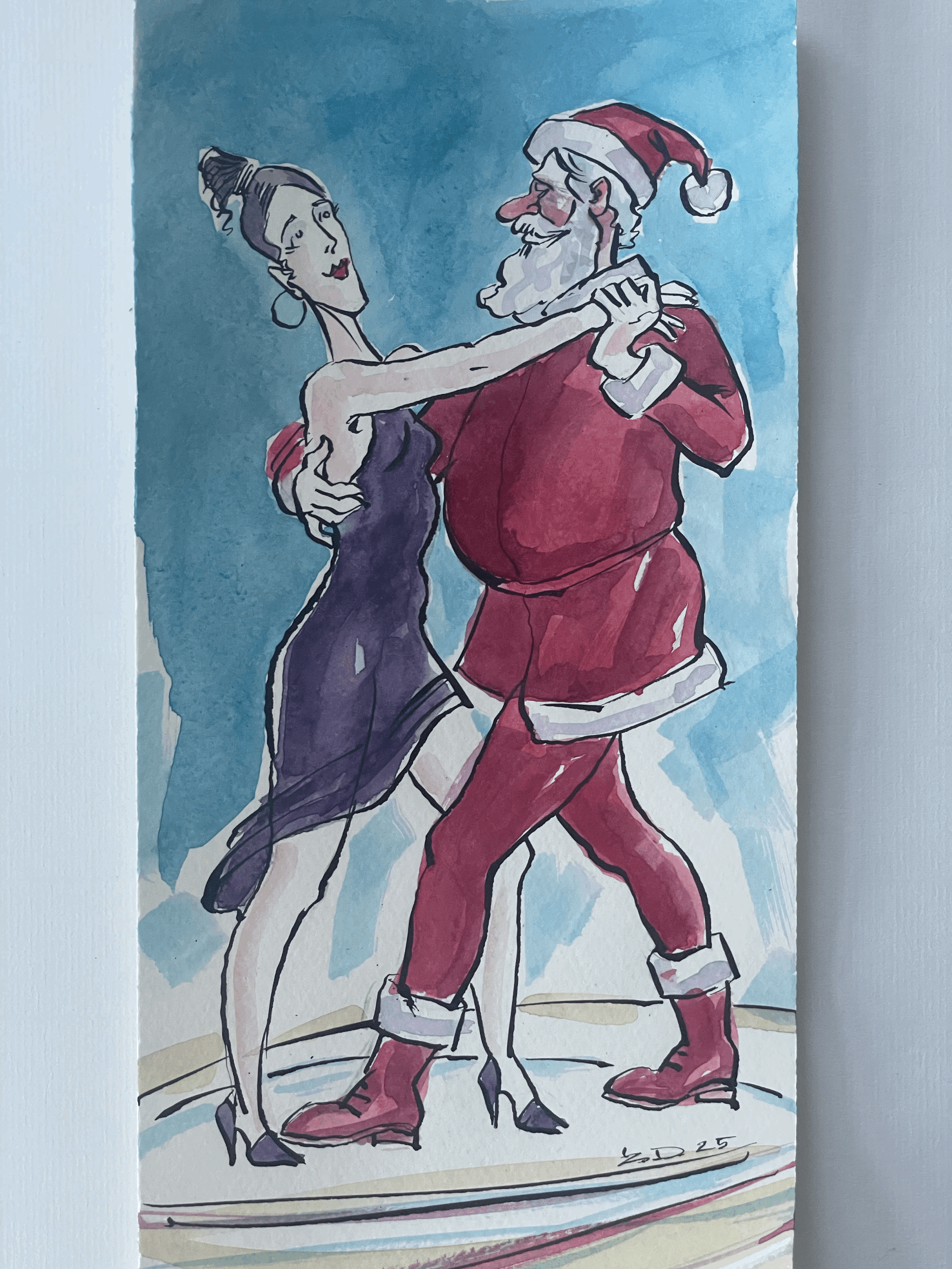 Weihnachtskarte Motiv "Tanz"