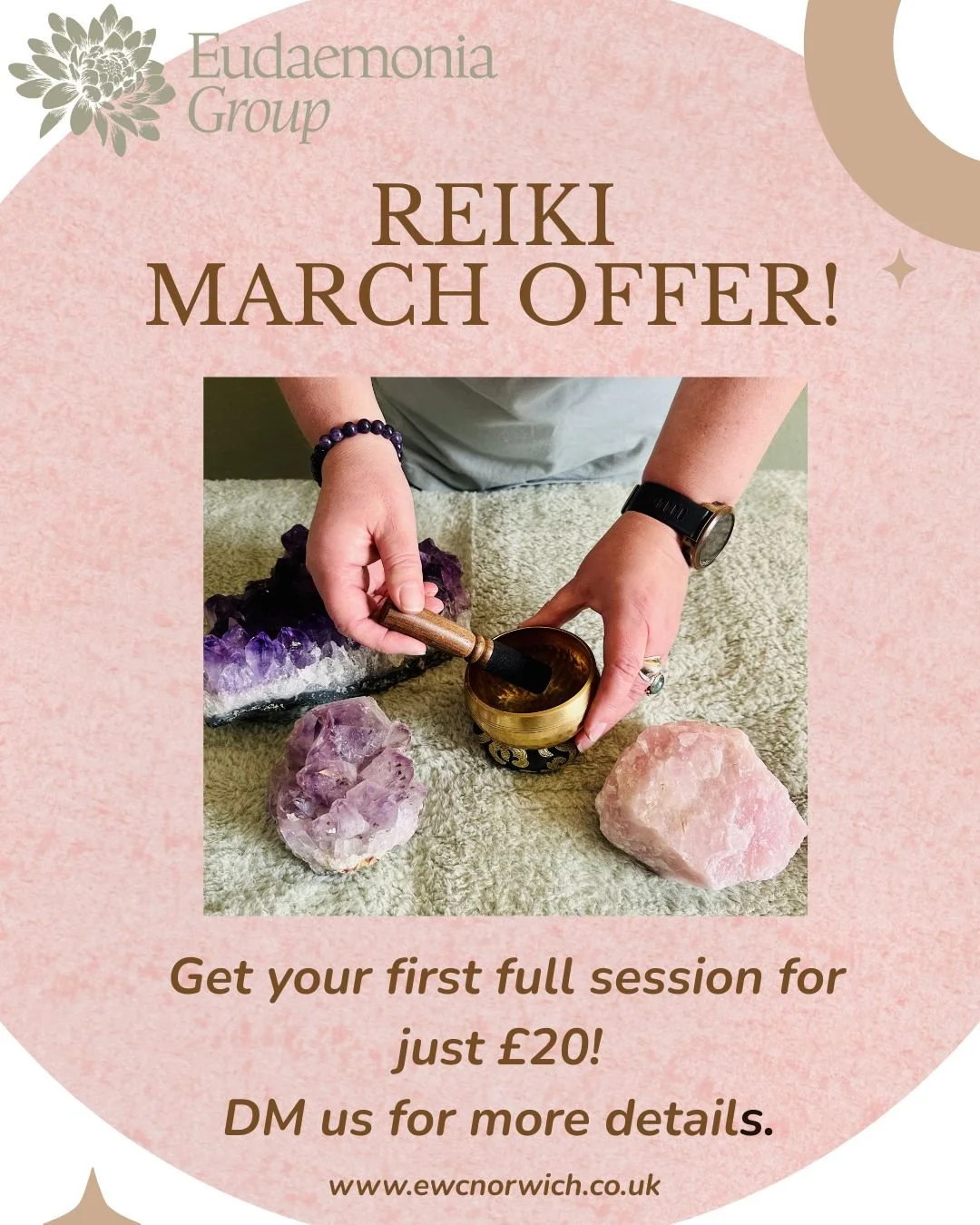 Introductory offer for MARCH only! Do not miss it. 
Get your first full Reiki session for just &pound;20! 

#reikihealıng #yourareimportant #yourenergymatters #newoffer #limitedtimeoffer