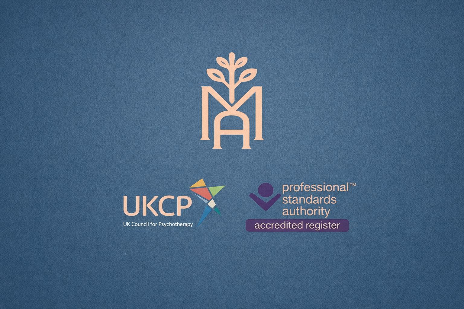 Blue background logo card for Martin Alderton