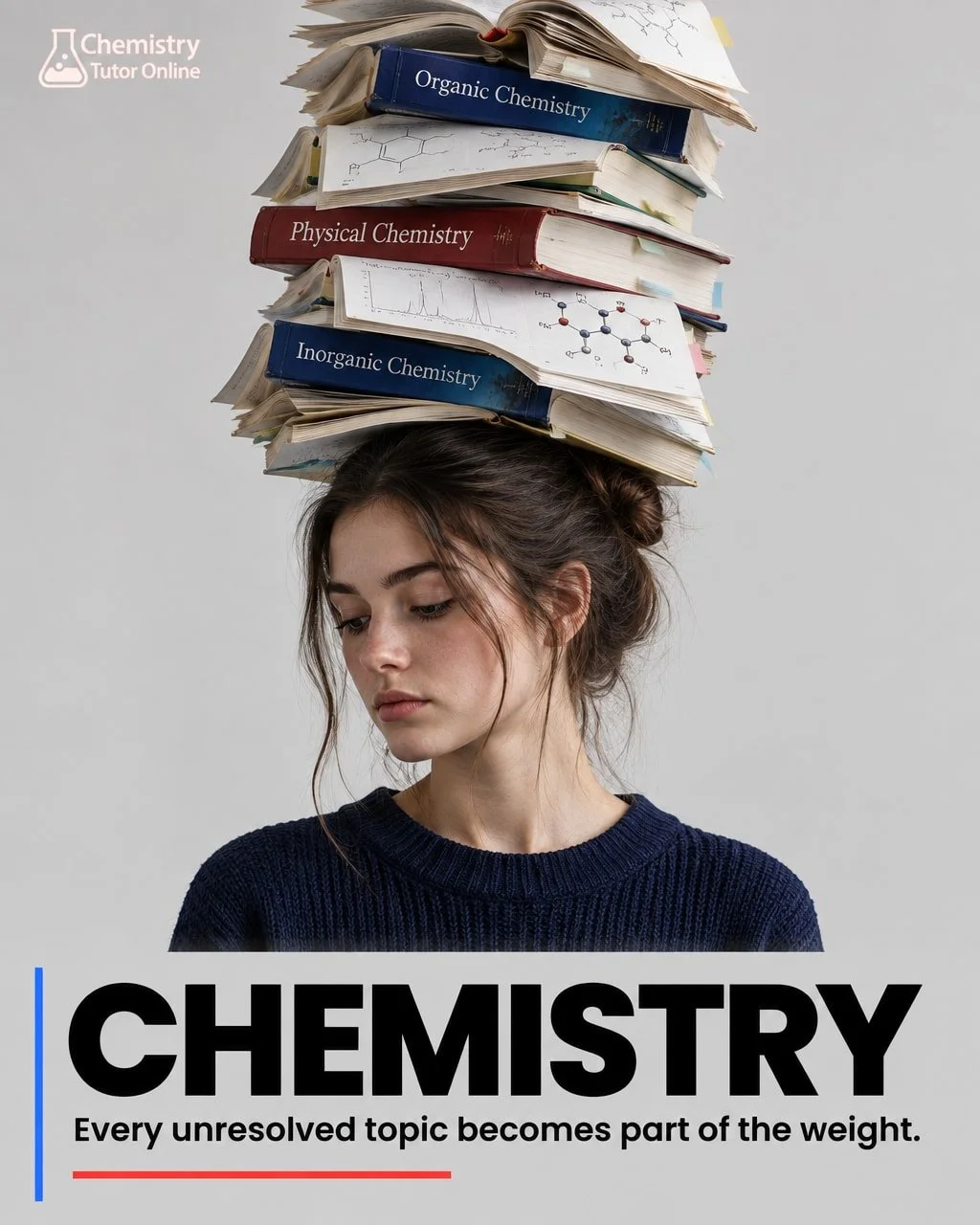 Some students arrive already exhausted. Not from laziness. From carrying too much, for too long, without knowing which book to open first.

Chemistry is cumulative. Every topic you leave unresolved becomes part of the weight you carry into the next o