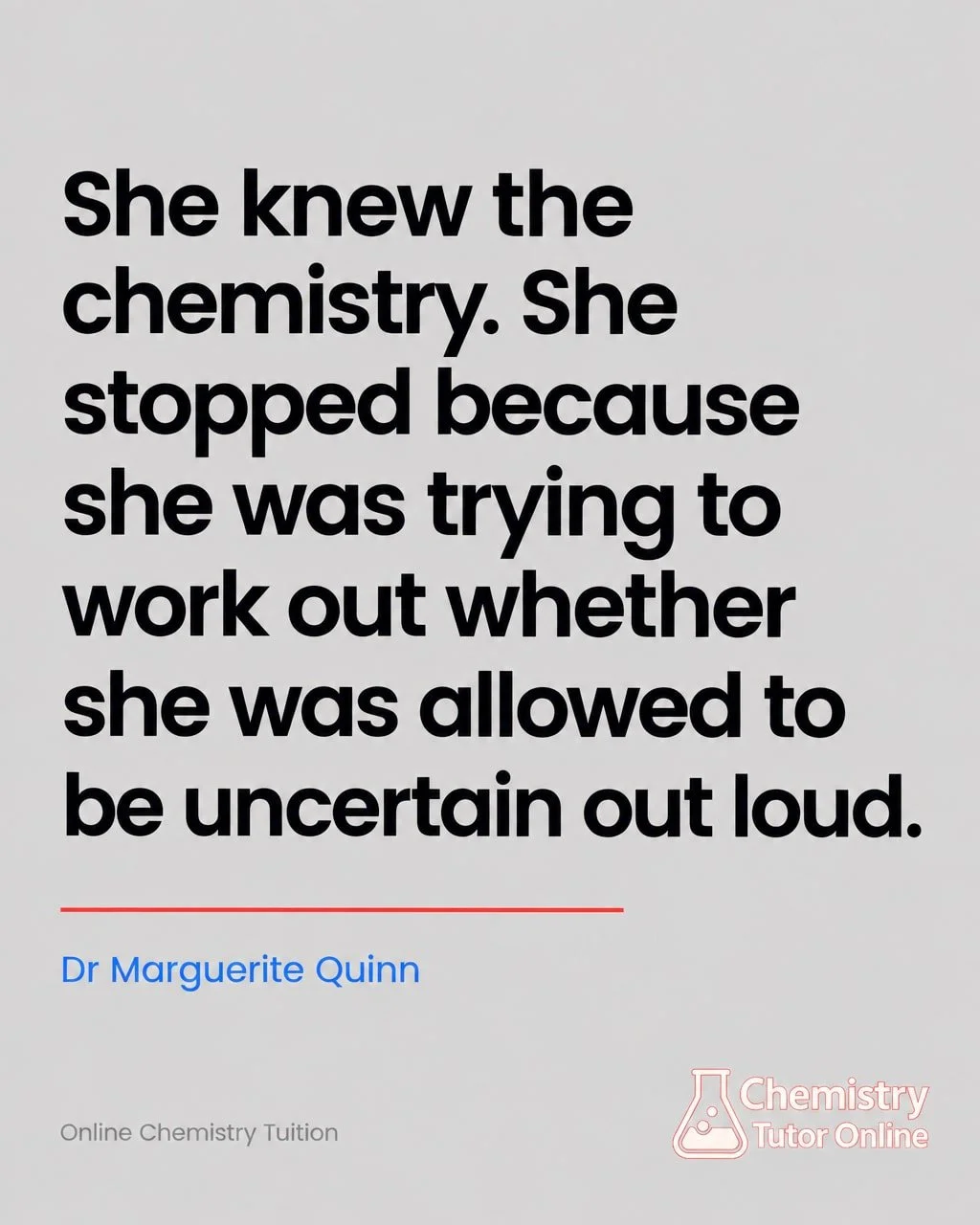 A mock Oxbridge interview session this week. My coffee went cold on the desk while I was watching one student work through an answer.

She was mid-sentence, and then she just stopped.

She wasn't stuck on the chemistry. She knew the chemistry. She st