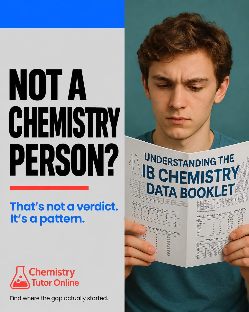 Most students who come to me for the first time say the same thing: "I'm just not a chemistry person."

I hear it constantly. And every time, I think: no, that's not it.

Chemistry isn't hard because of something fixed about you. It's hard 