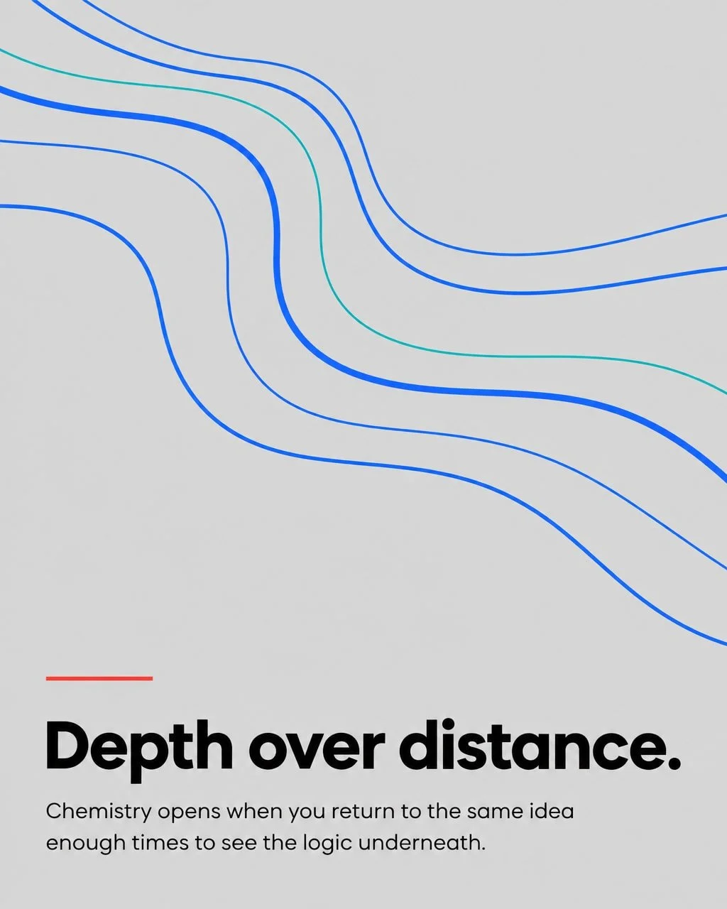 Some things only become clear when you have traced the same ground many times over.

A river does not cut its bed in one pass. It returns, again and again, wearing the same ground until the path is unmistakable. Chemistry works the same way. It does 