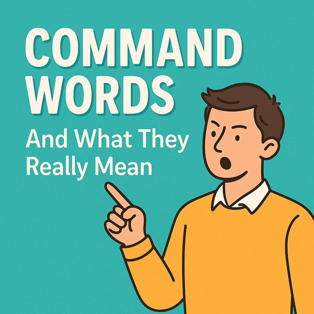 Commanded Mean IB Chemistry Command Words: What They Really Mean — myChemistry