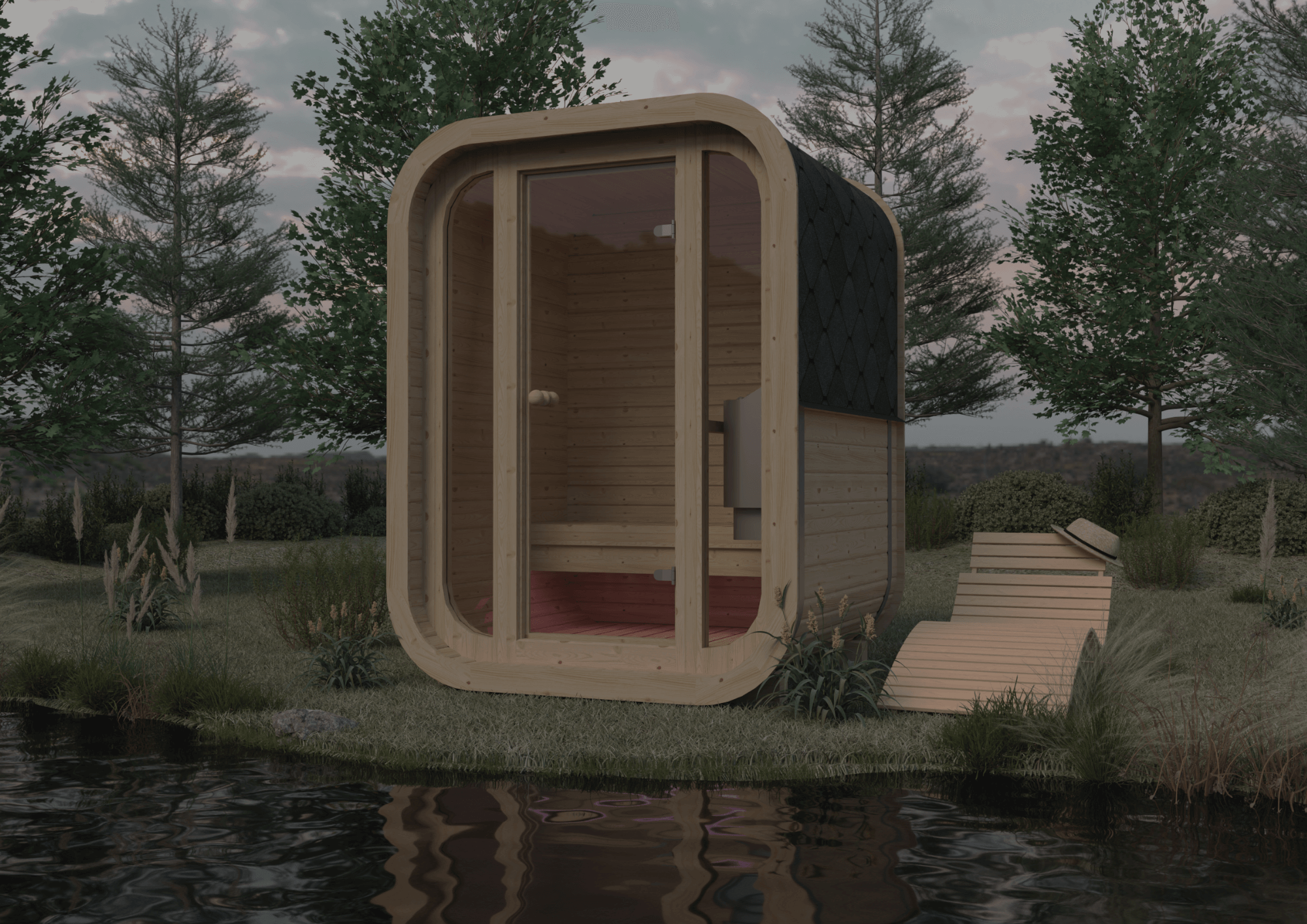 Mini Square Saunas | Compact Outdoor Wellness by Outdoor Oasis Scotland ...