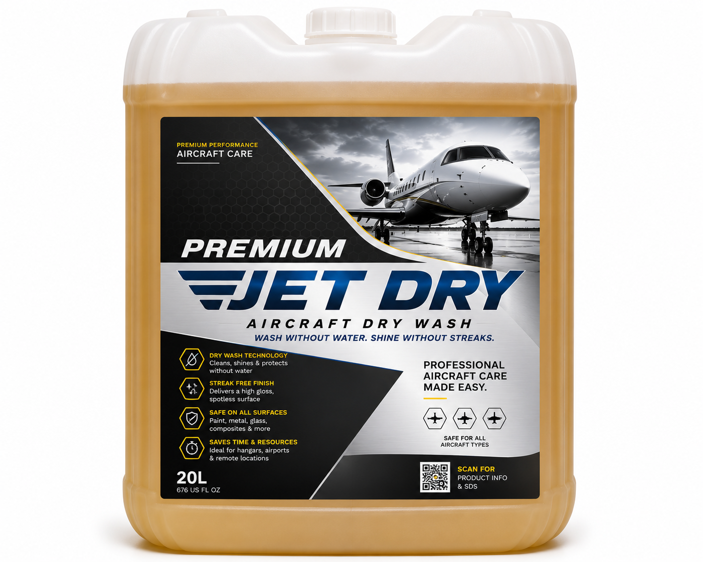 Premium Jet Dry Aircraft Dry Wash