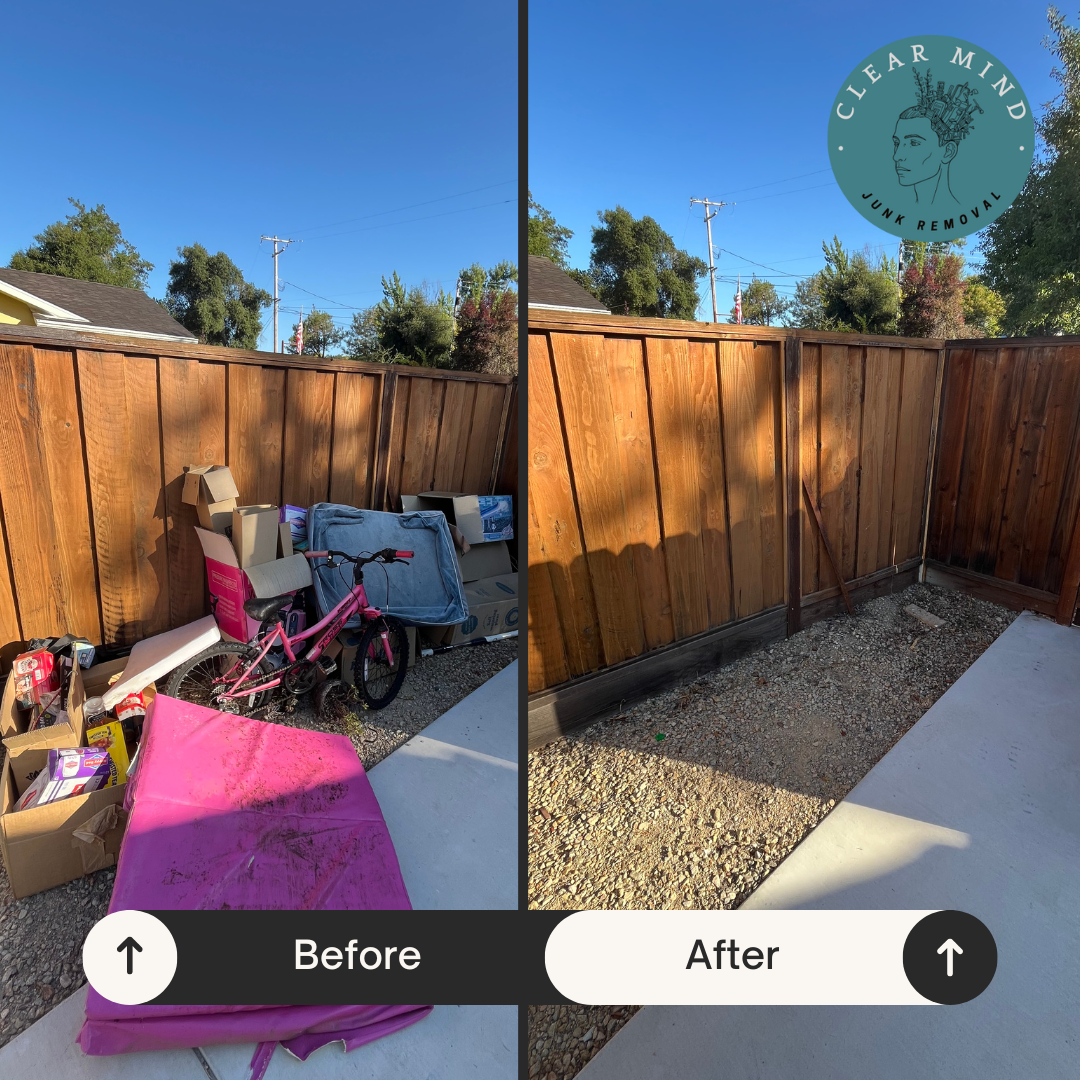 General household and outdoor items being picked up in Atascadero Beach for a junk removal service. 