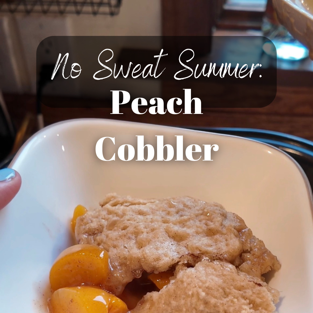 Slow Cooker Peach Cobbler