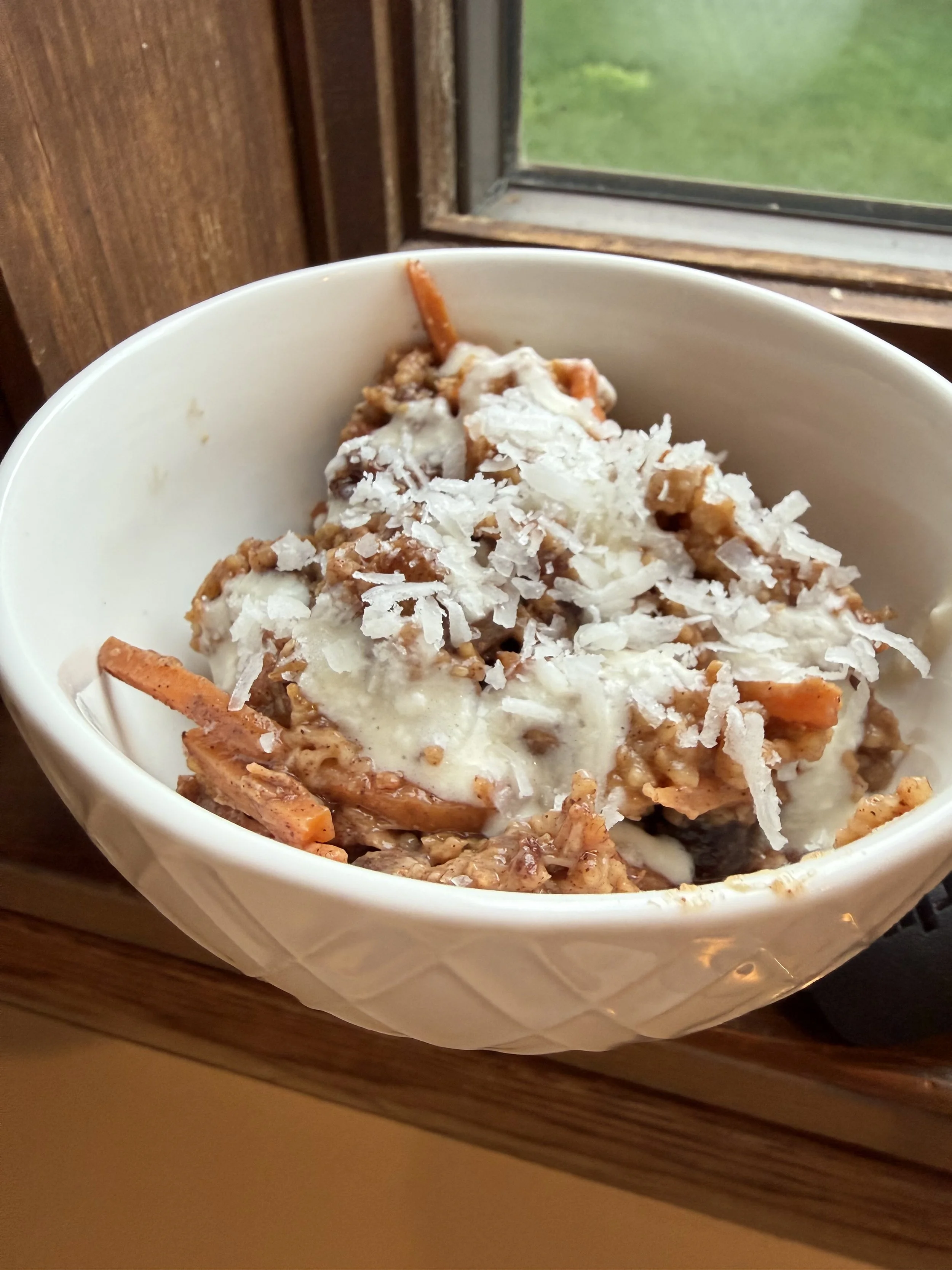 Carrot Cake Steel Cut Oats