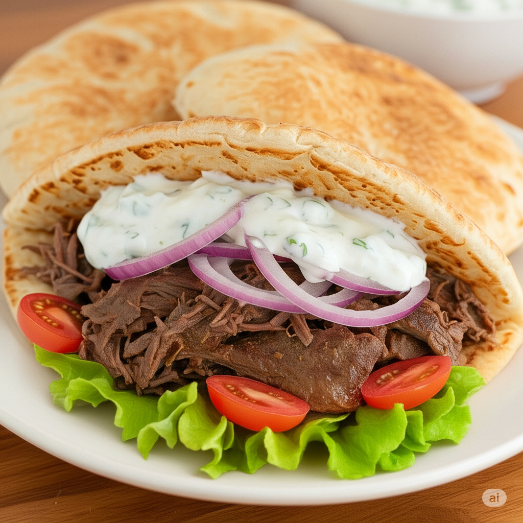 Slow Cooker Beef Gyros