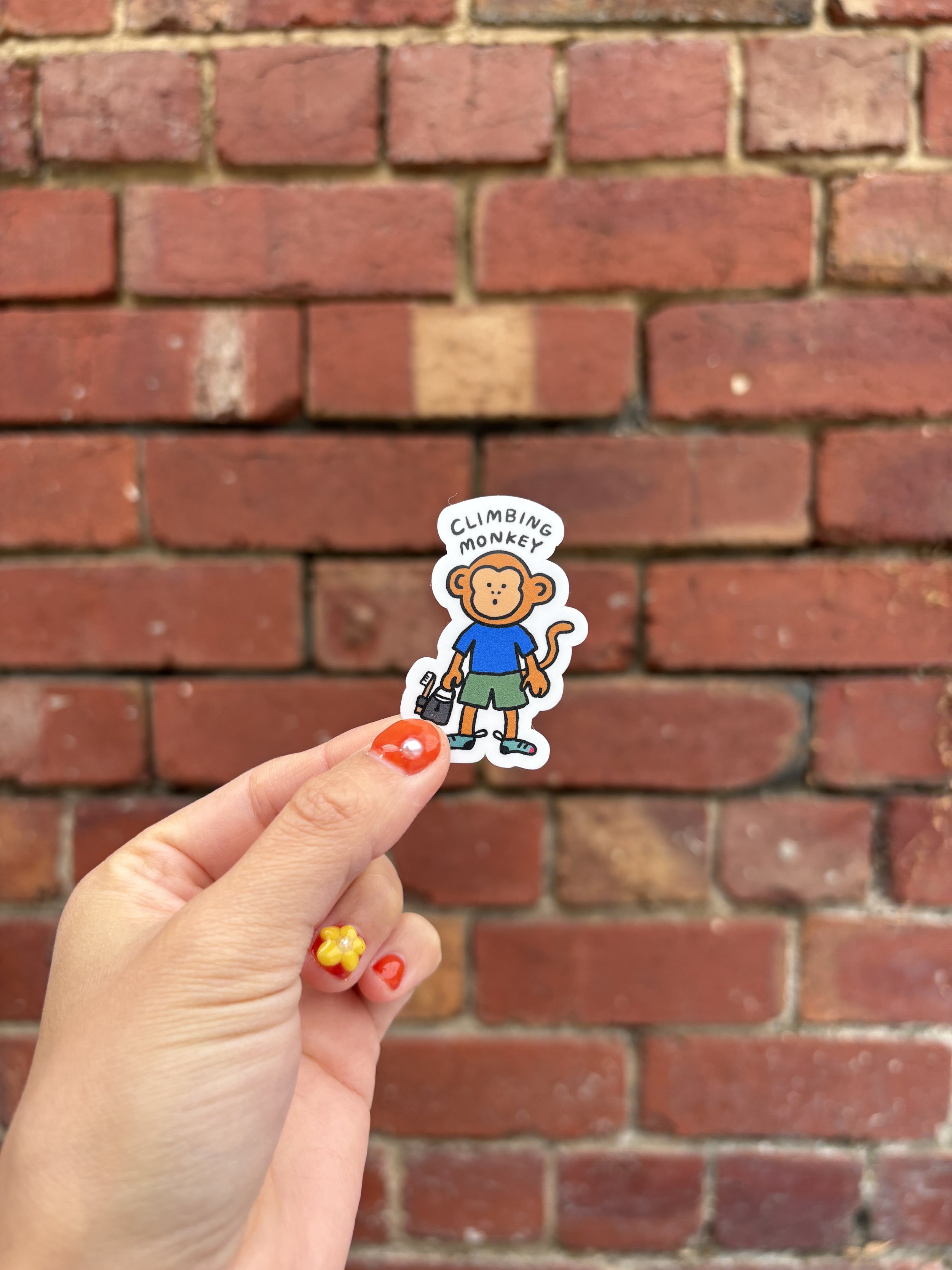 Sticker - Climbing monkey