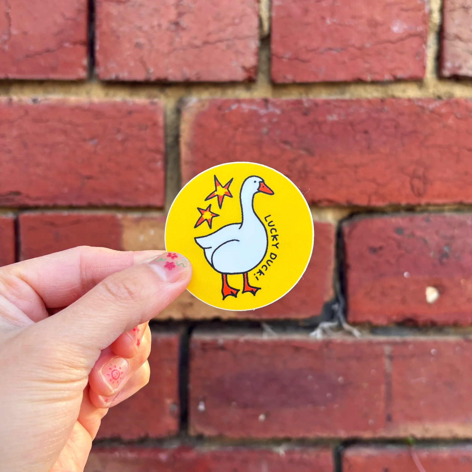 Lucky duck Sticker