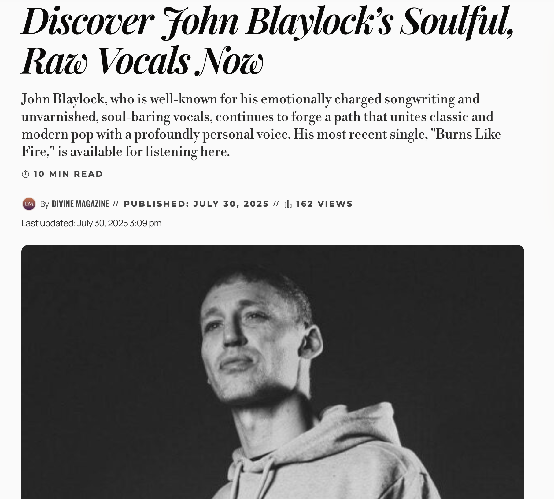 Divine Magazine - Interview