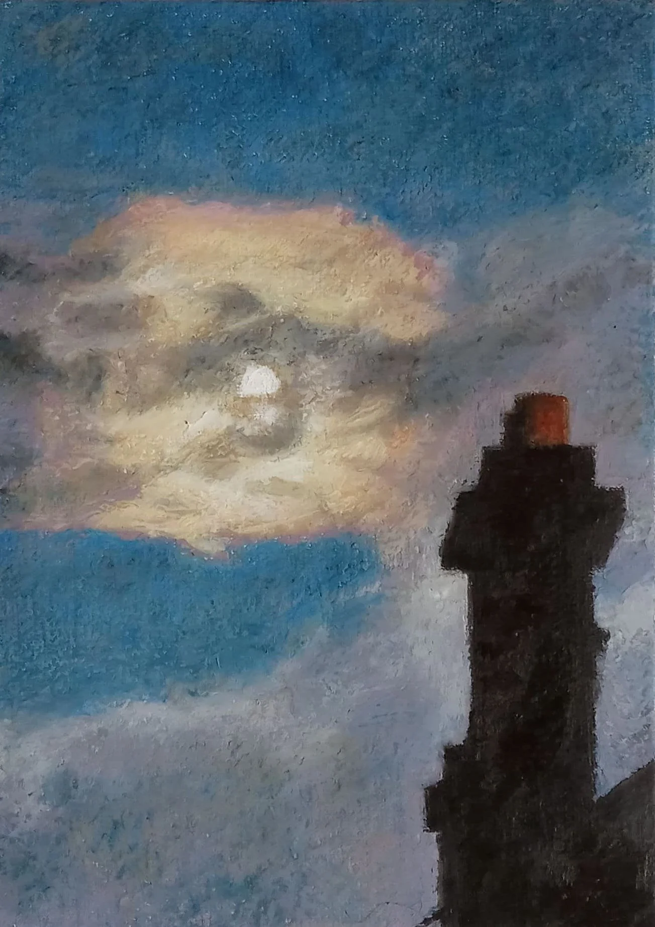 %22Lunatic%22. 21cm x 15cm oil pastel on cancas 2024..jpg