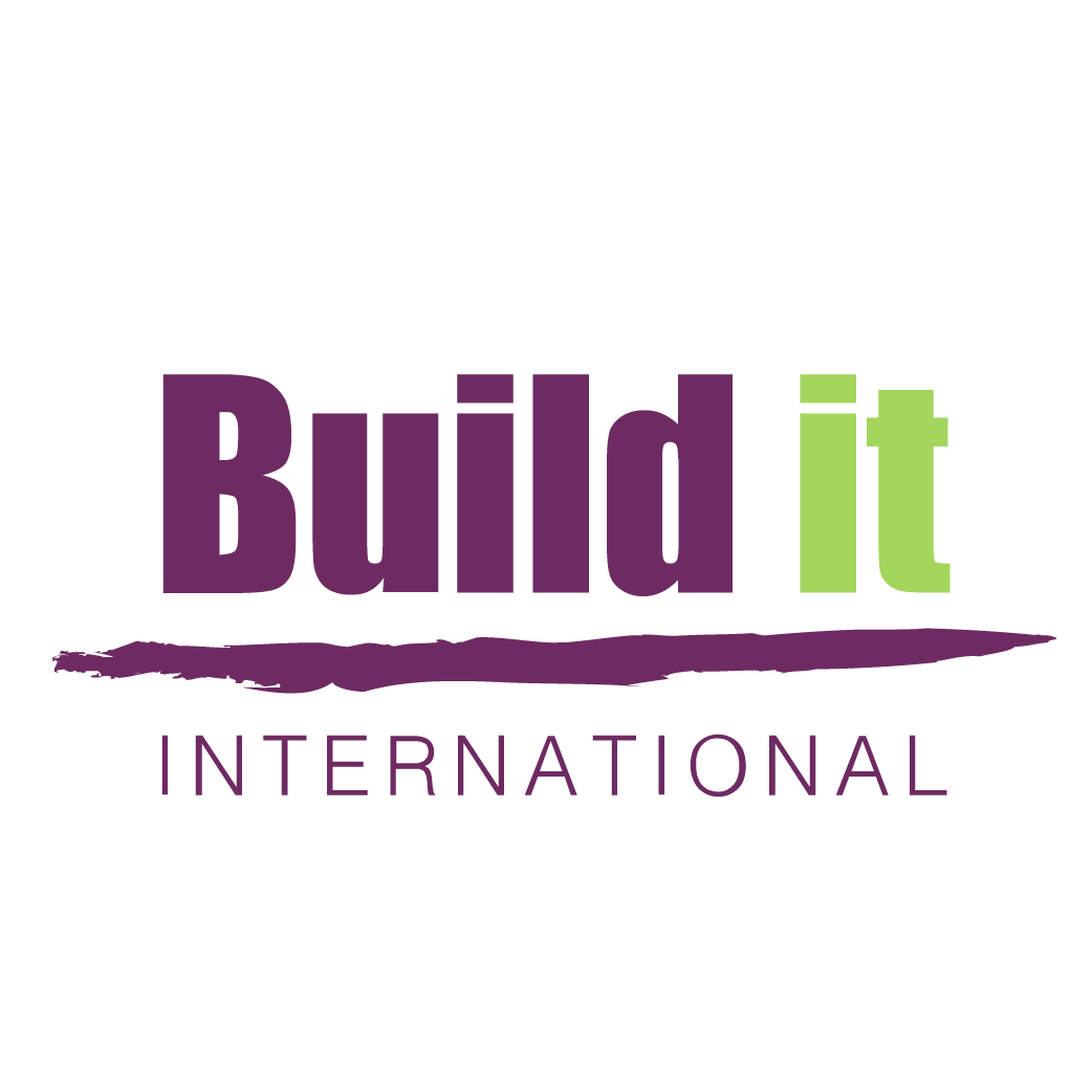 Build it International logo with purple and green text and a purple underline.