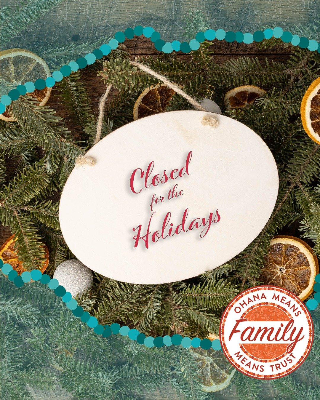 Mark your calendars!

We&rsquo;ll be closed on Thursday, December 25 &amp; January 1, as we celebrate the holidays with our ohana. 🎄✨ 

Stay in control by managing your accounts anytime, anywhere with KOFCU Online &amp; Mobile features. 

💻 Your cr