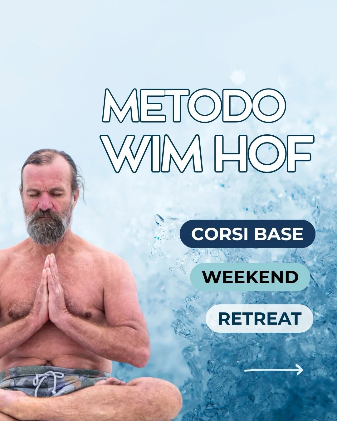 ❄️ Il Metodo Wim Hof aiuta a sbloccare il tuo vero potenziale attraverso il controllo del corpo, del Mindset e del respiro.

❄️ Sei pronto a sfidare i tuoi limiti? Corsi in tutta Italia, prenota il tuo prossimo evento su www.halwaduo.com

#metodowimh