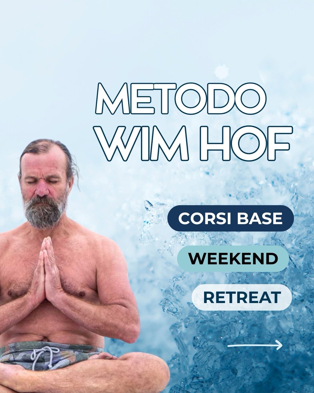 🧊 Il Metodo Wim Hof aiuta a sbloccare il tuo vero potenziale attraverso il controllo del corpo, del Mindset e del respiro.

❄️ Sei pronto a sfidare i tuoi limiti? Corsi in tutta Italia, prenota il tuo prossimo evento su www.halwaduo.com

#metodowimh