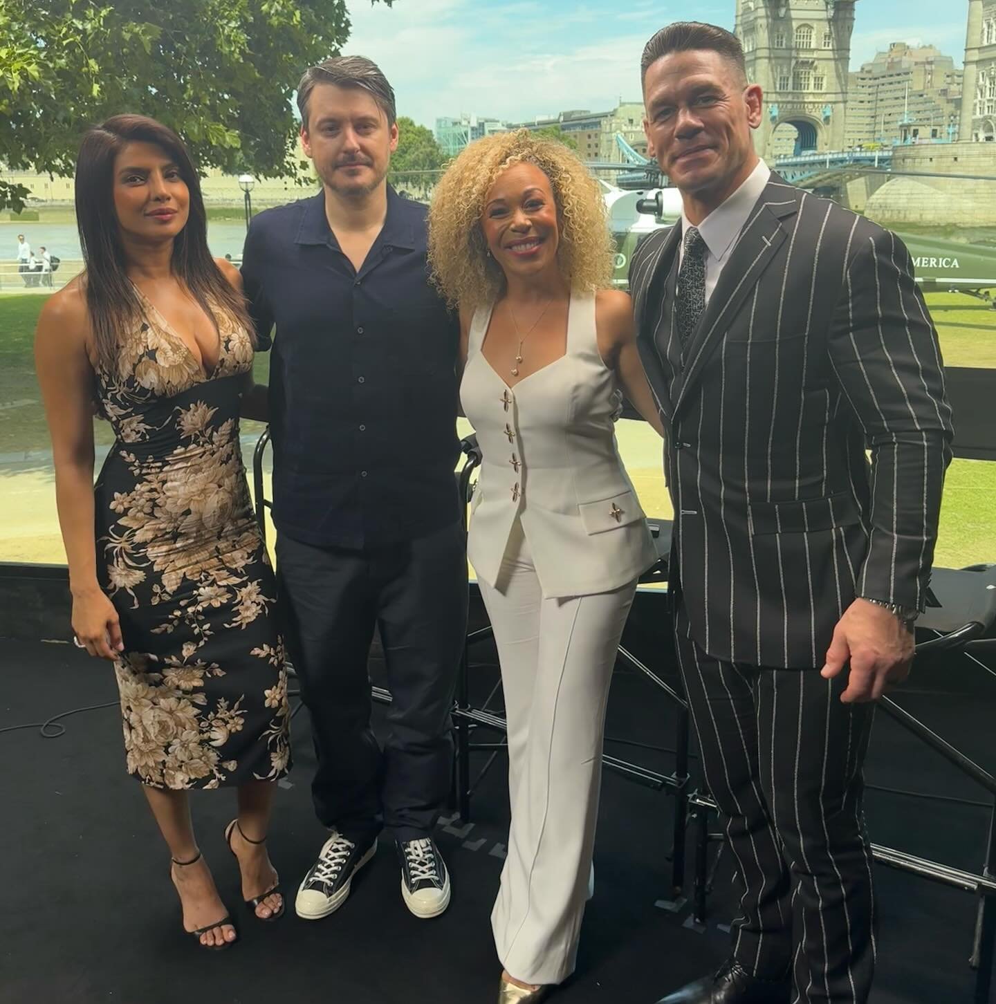 A fantastic day was had hosting the global press conference for the brilliantly funny, action thriller movie Heads of State in London which drops on Prime Video July 2nd and stars Idris Elba, Priyanka Chopra Jonas and John Cena! Such a brilliant day