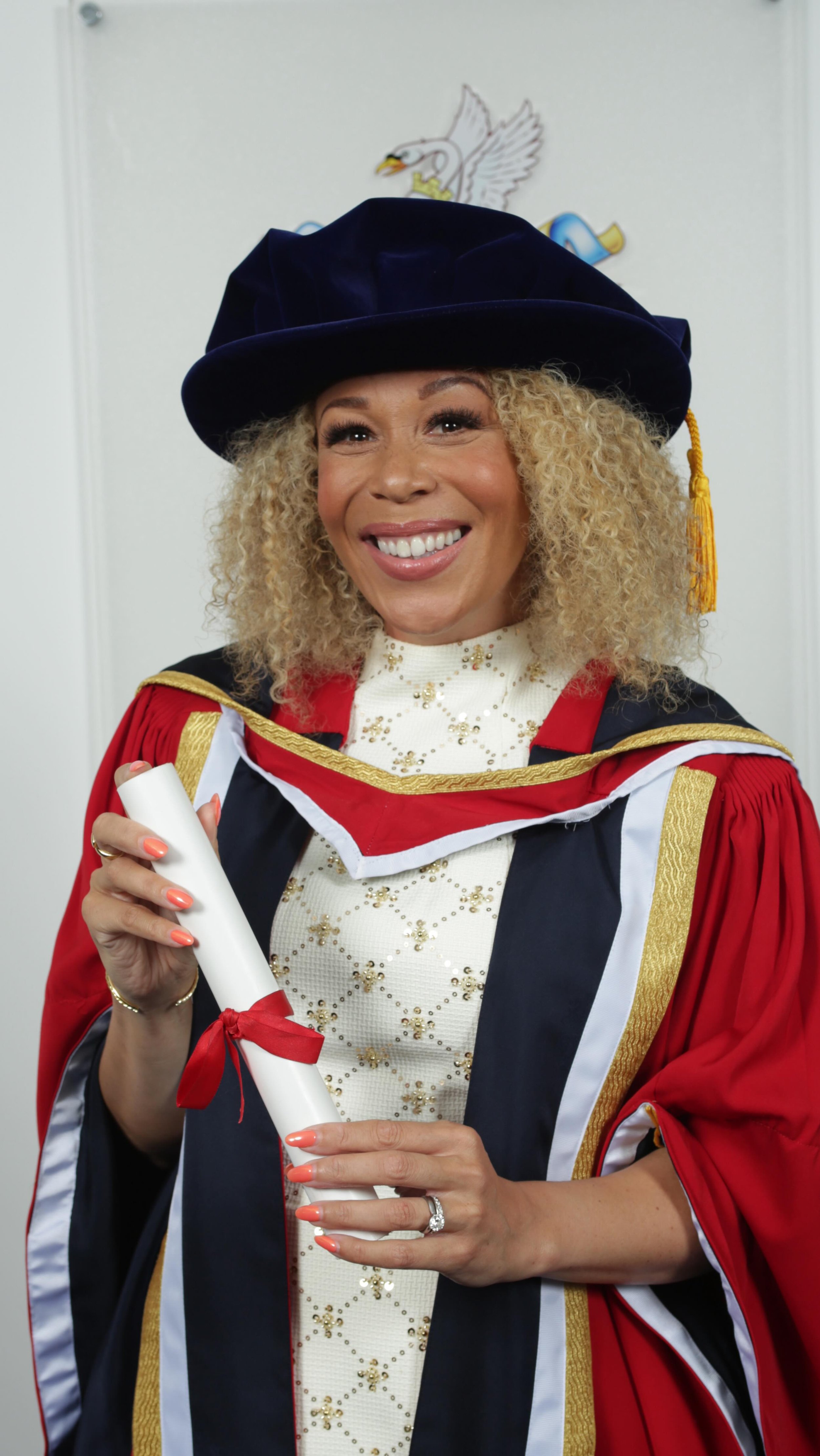 What a joyful day! From here on out, you can call me Doctor Ria Hebden 😛 Today, I had the incredible privilege of returning to @bruneluni to receive an Honorary Doctorate in recognition of the impact I have made in supporting equality, diversity and