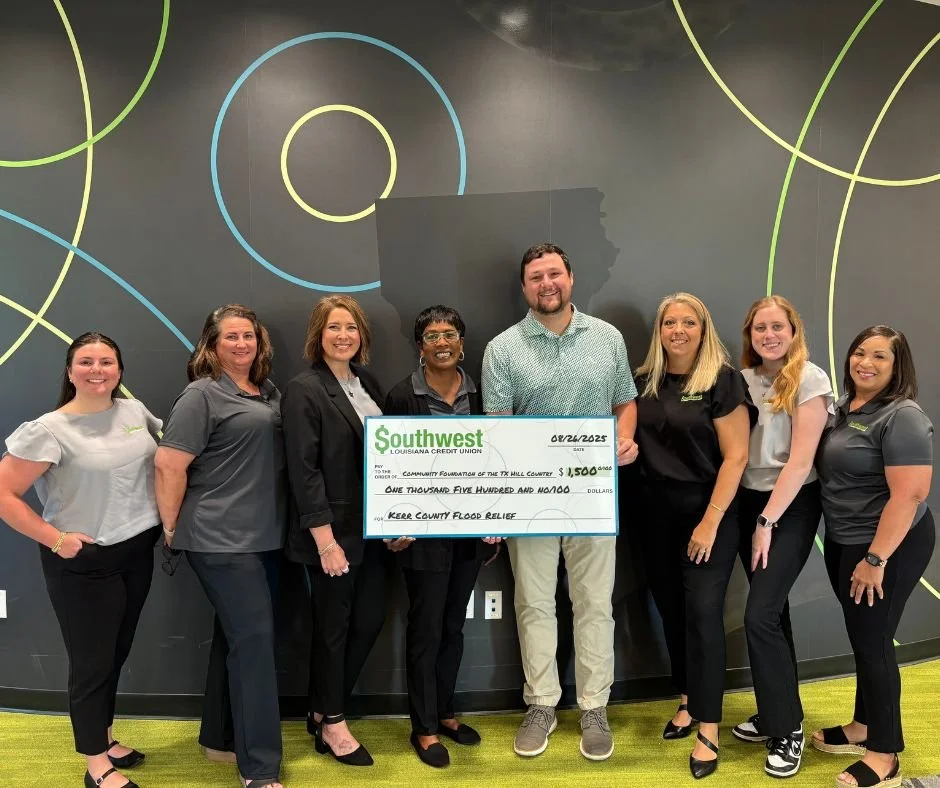 SWLA donates $1500 dollars for the kerr county flood relief in august 2025