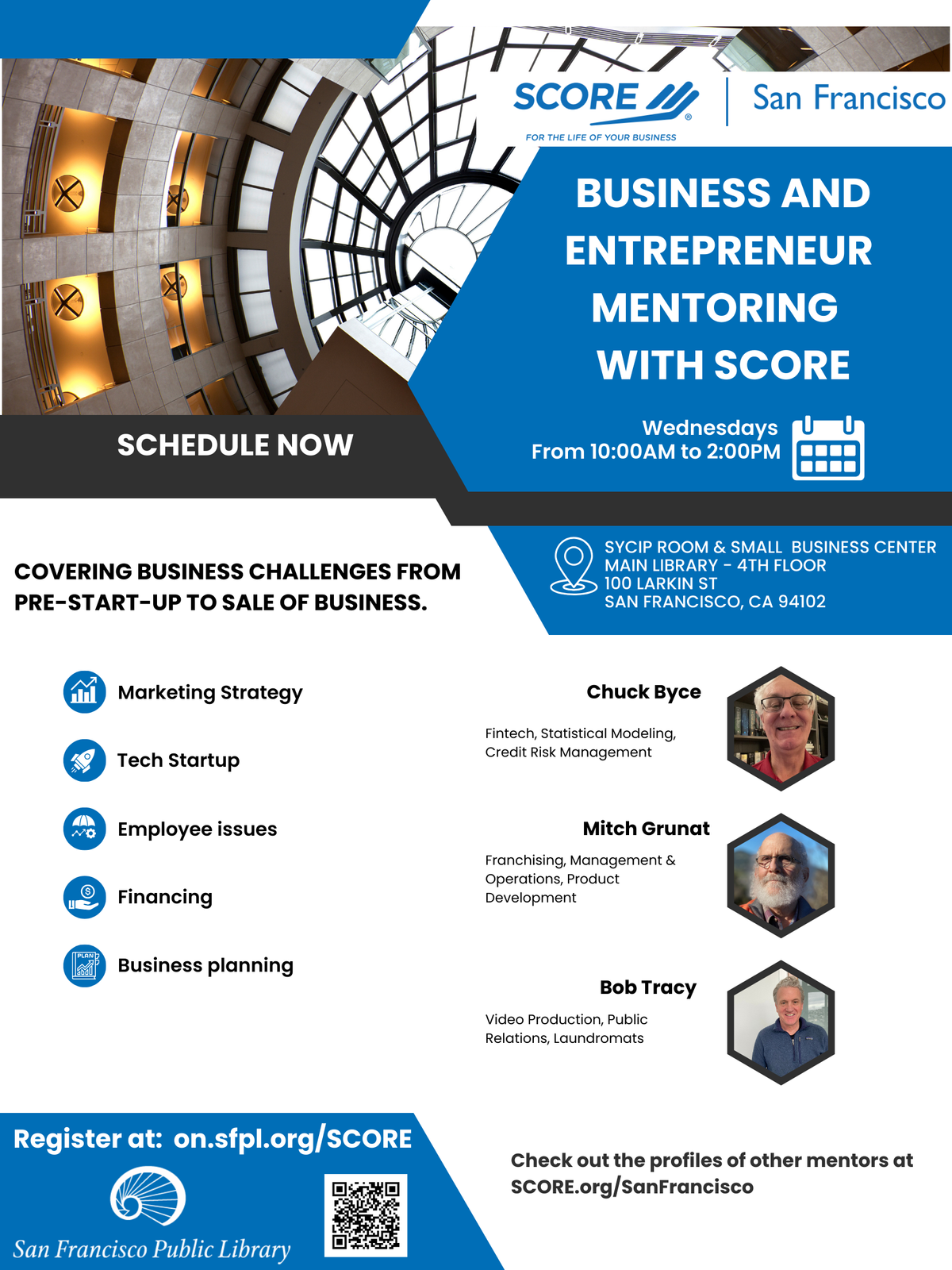 Business and Entrepreneur Mentoring with SCORE