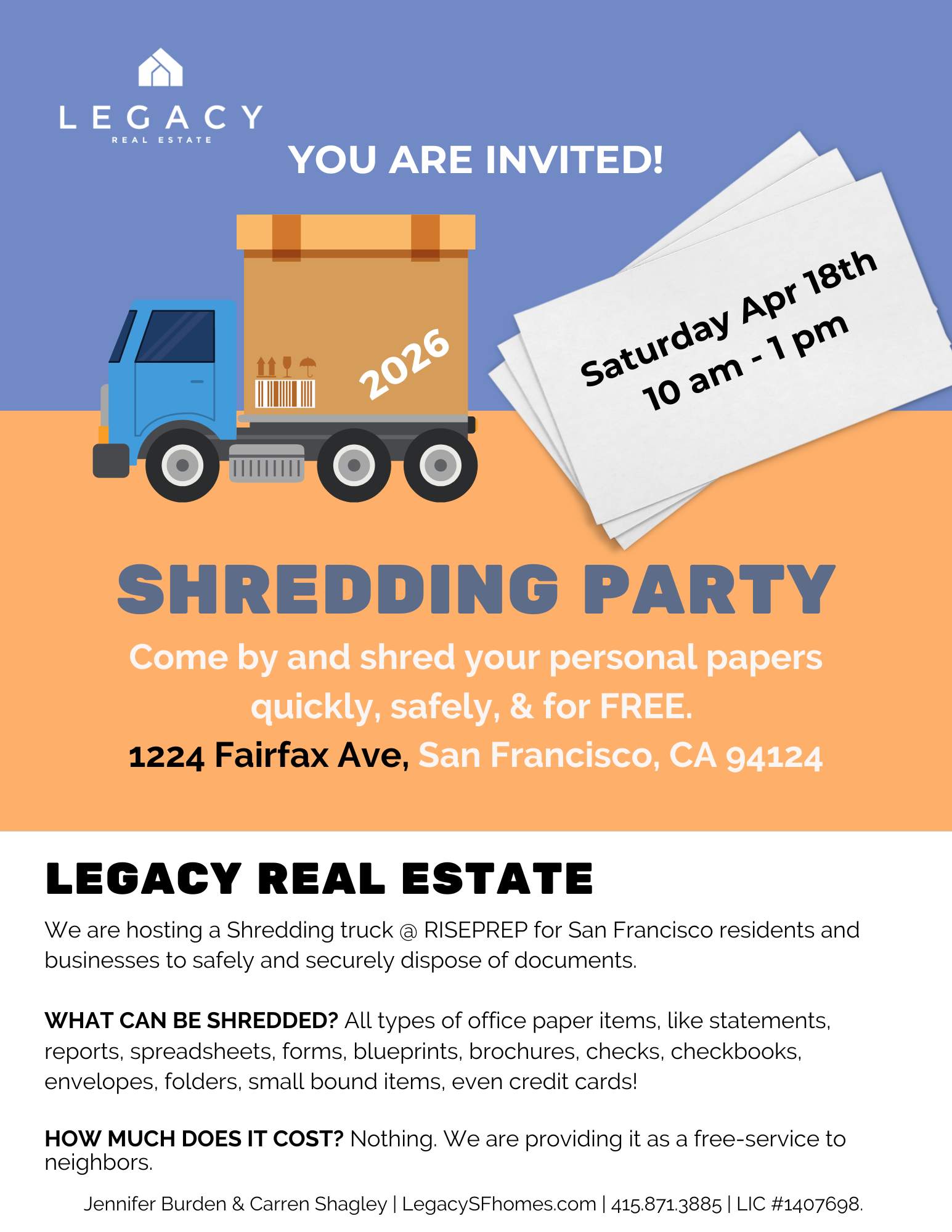 Free Drive-Up Drop-Off Shred Event