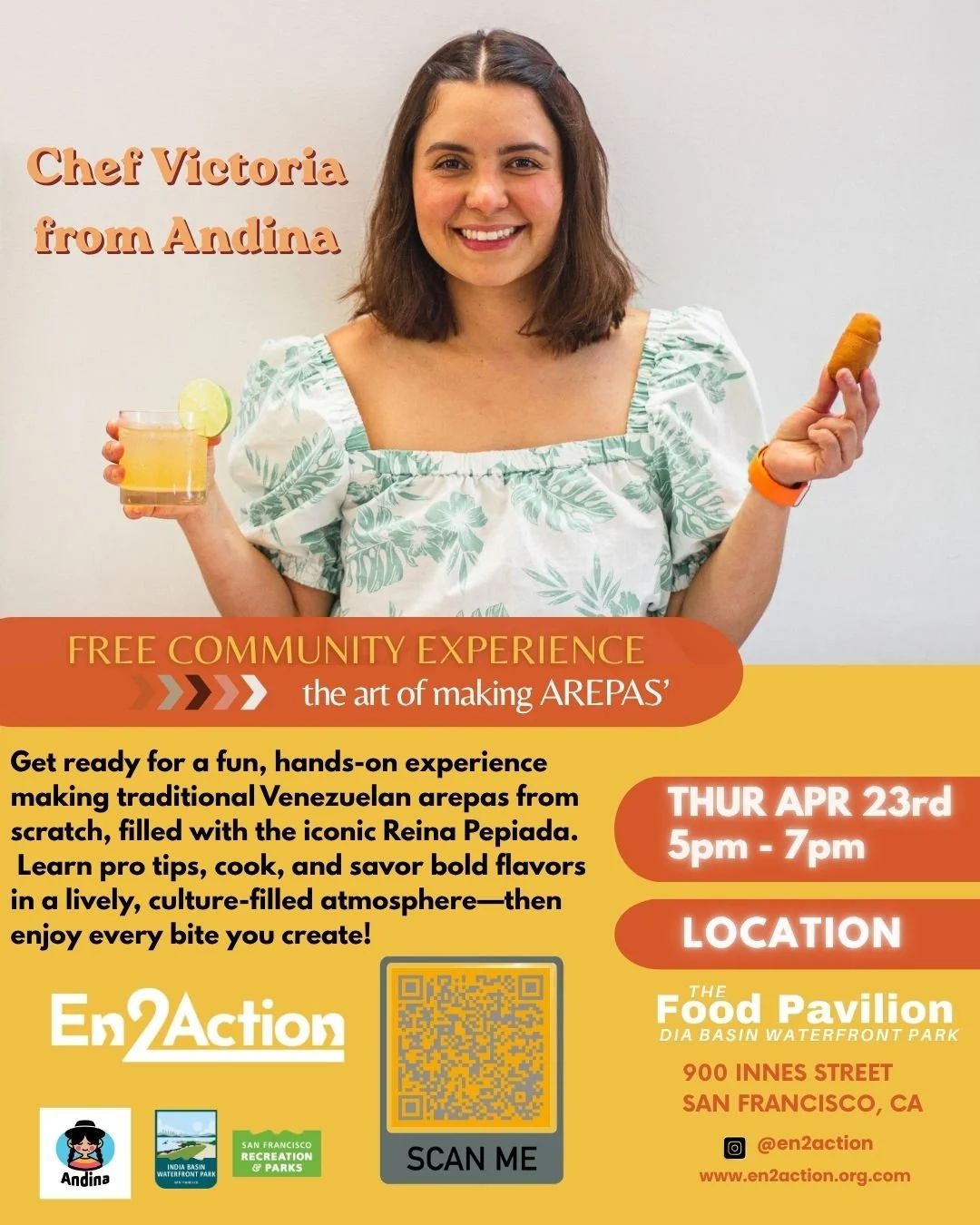 “The Art of Making Arepas” with Chef Victoria