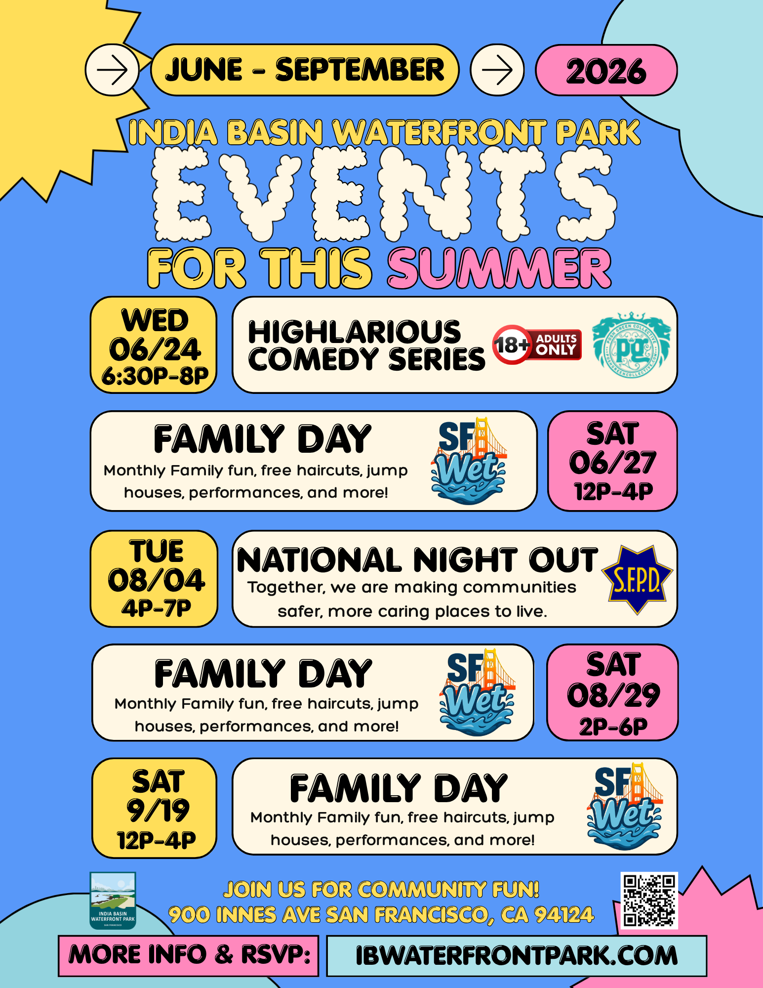 😎 Summer Fun at the Indian Basin Waterfront Park!